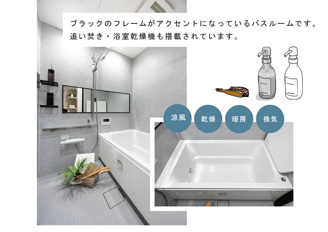 アトラス渋谷公園通りの浴室