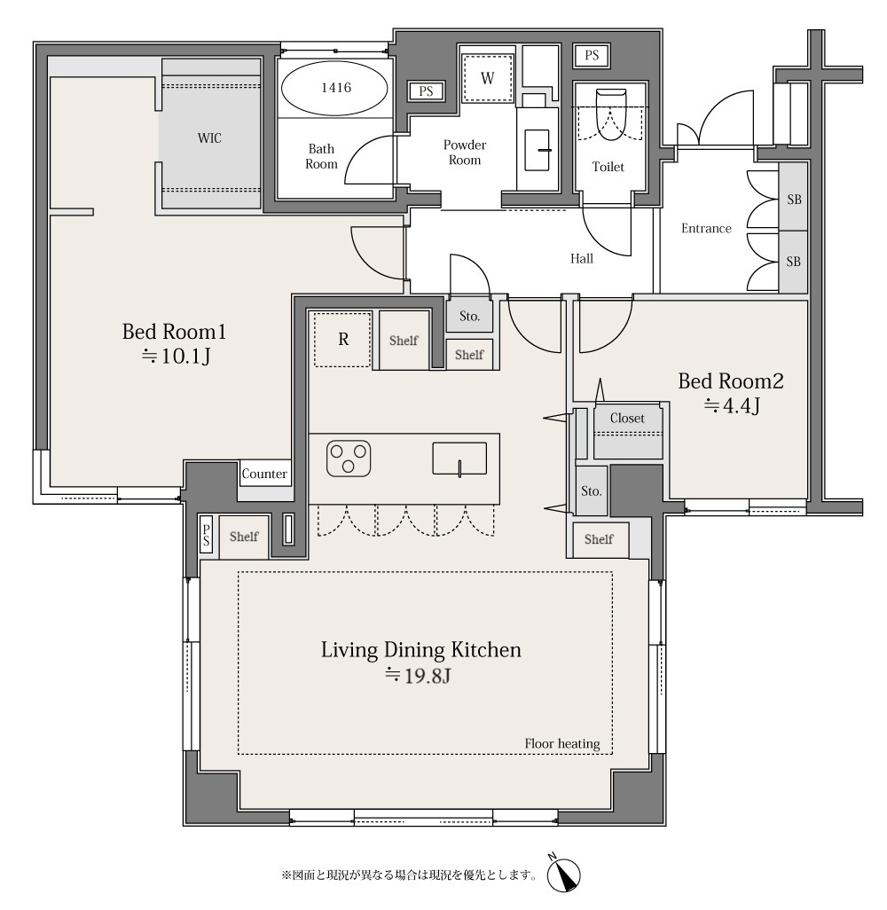 茗荷谷　家族とともに四季を感じるエリアに住まう 間取り図