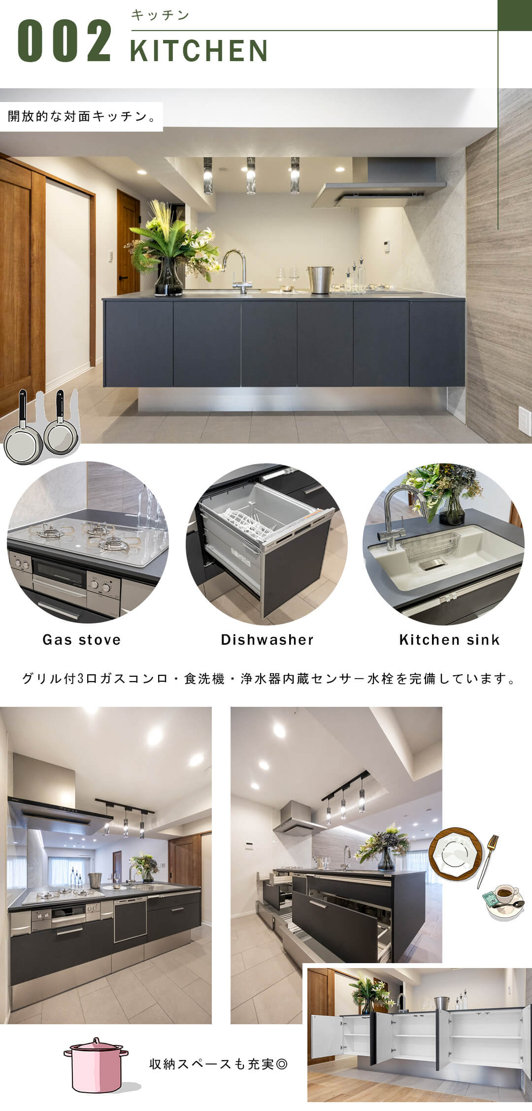 北品川ホームズのキッチン