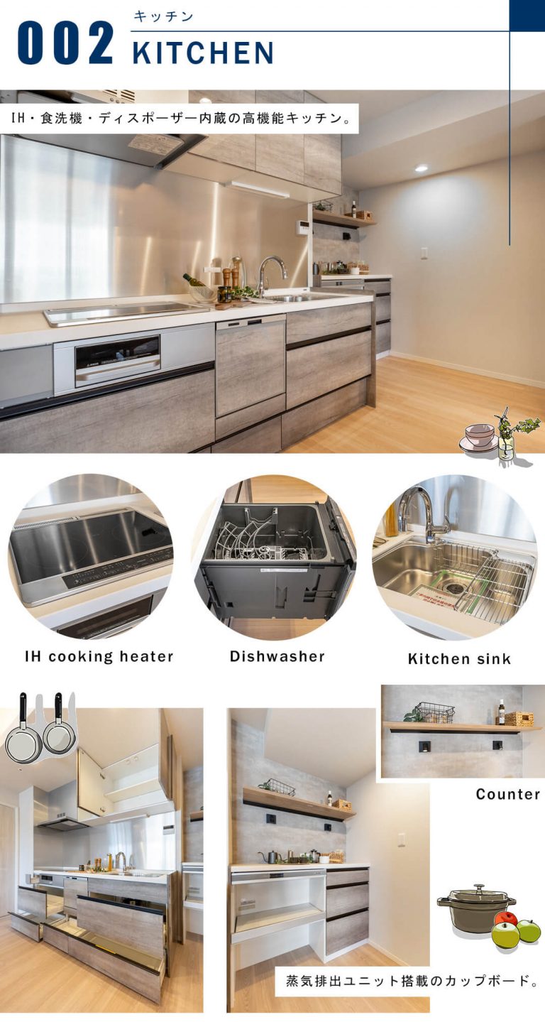 コスモポリス品川のキッチン