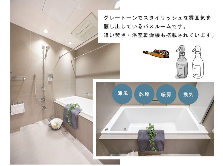 パークコート一番町の浴室