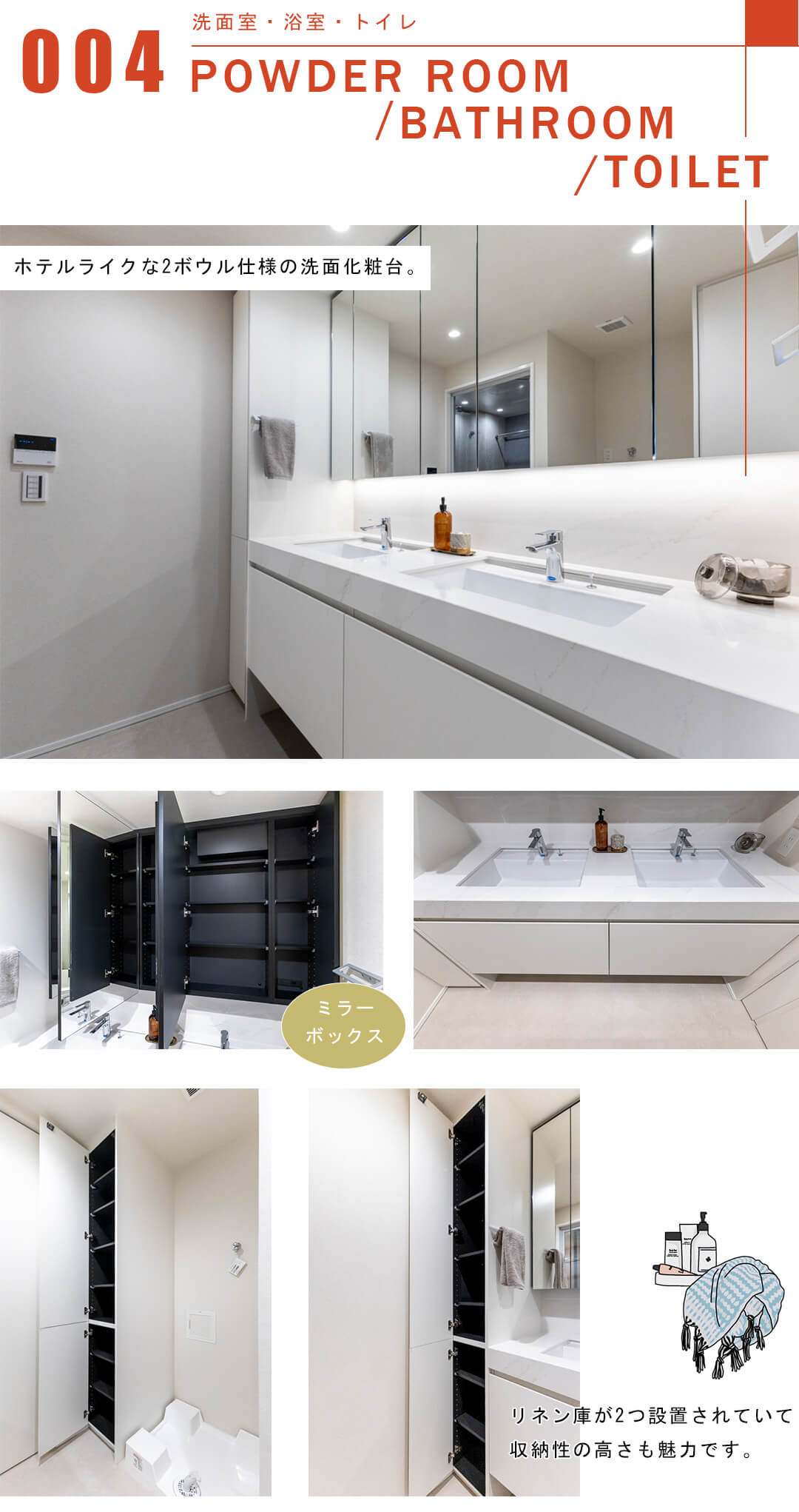 フォルム内藤町の洗面室