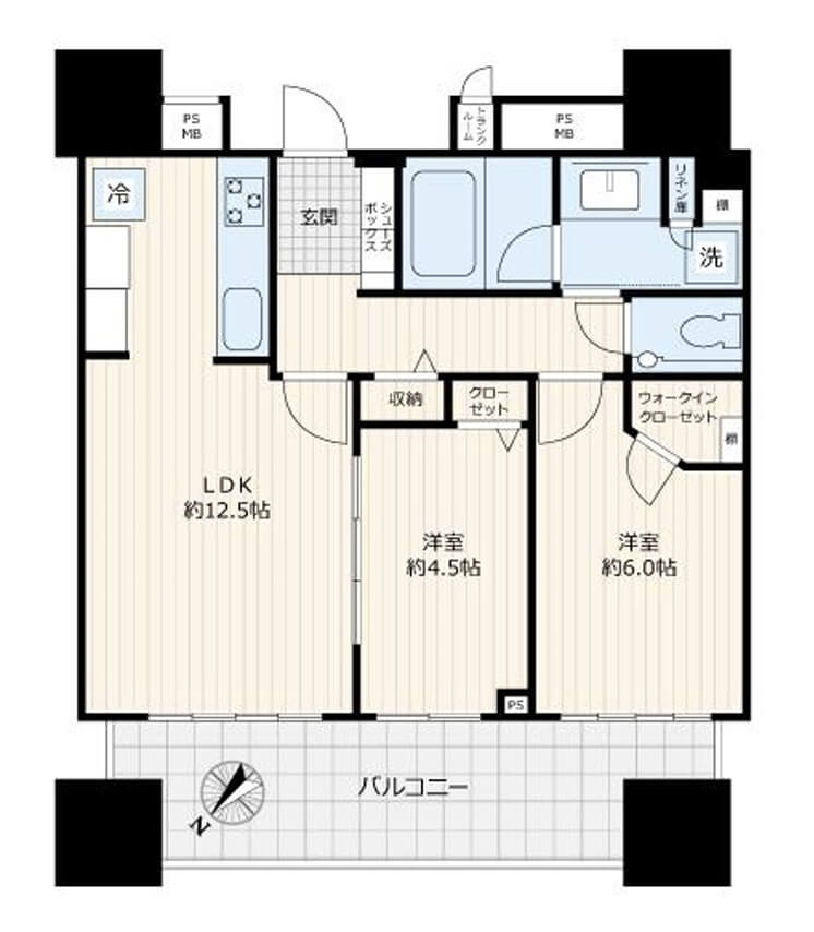 パークコート千代田富士見ザ・タワー　牛込濠の水面を望む、穏やかな空気が流れる住まい 間取り図