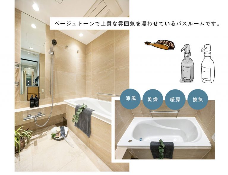 ザ・パークハウス四番町レジデンスの浴室