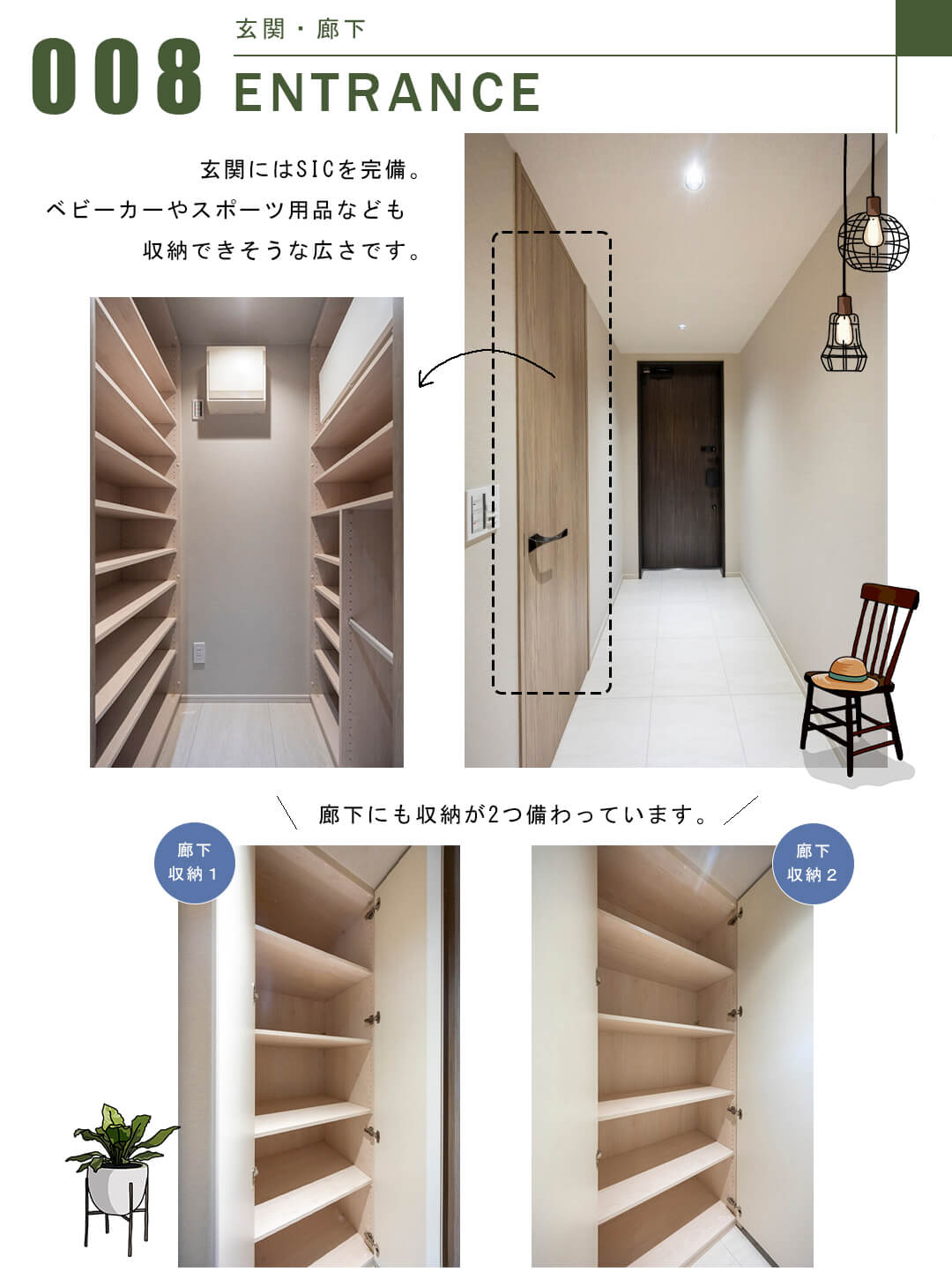 クラッシィタワー新宿御苑の玄関・廊下