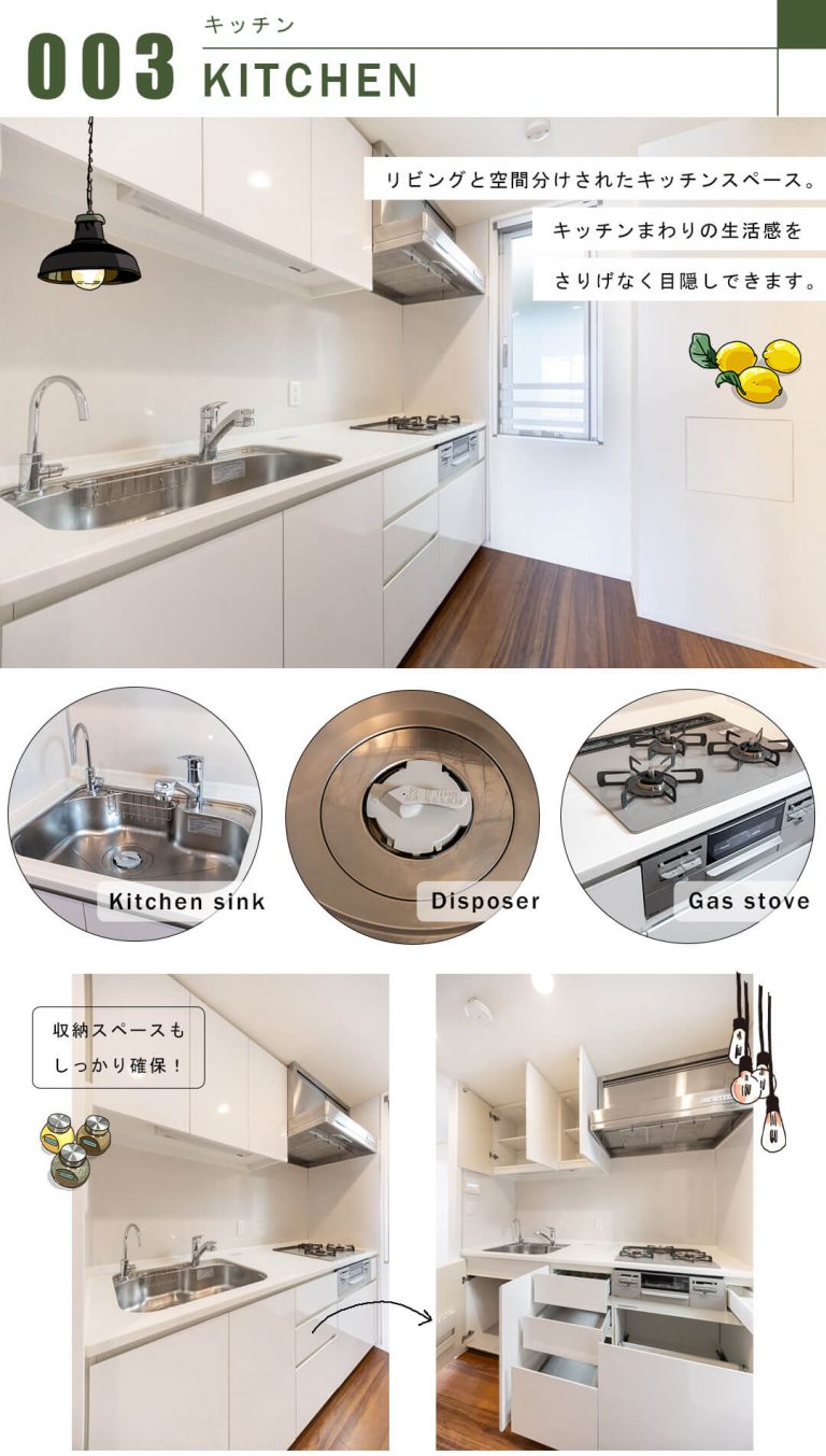 センチュリーフォレストテラスAのキッチン