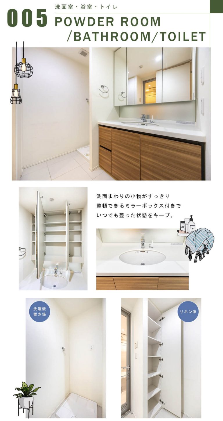 センチュリーフォレストテラスAの洗面室・浴室・トイレ