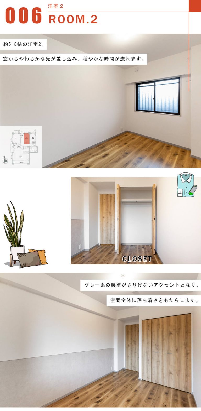 ディアナコート恵比寿の洋室