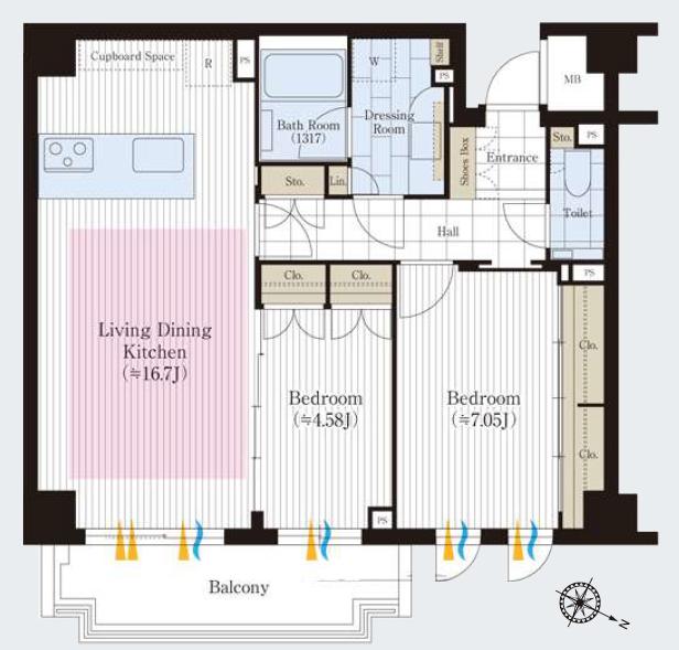パークハウス神宮前　都心に静を纏う住まい 間取り図
