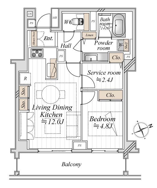 パークコート南青山ヒルトップレジデンス　静けさが日常になる、都心の住まい 間取り図
