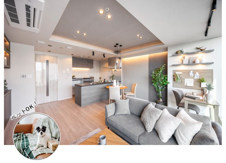 シティタワー麻布十番のリビングダイニング