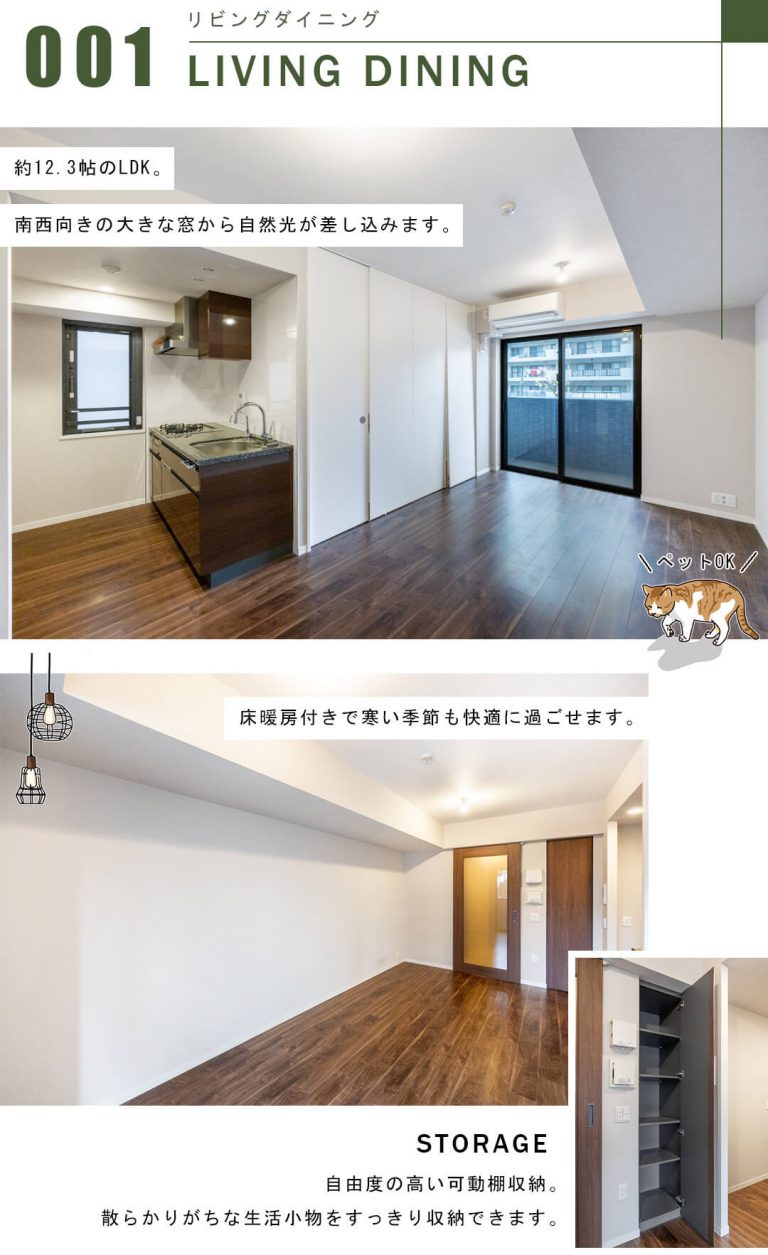 グランドメゾン目黒プレイスのリビングダイニング