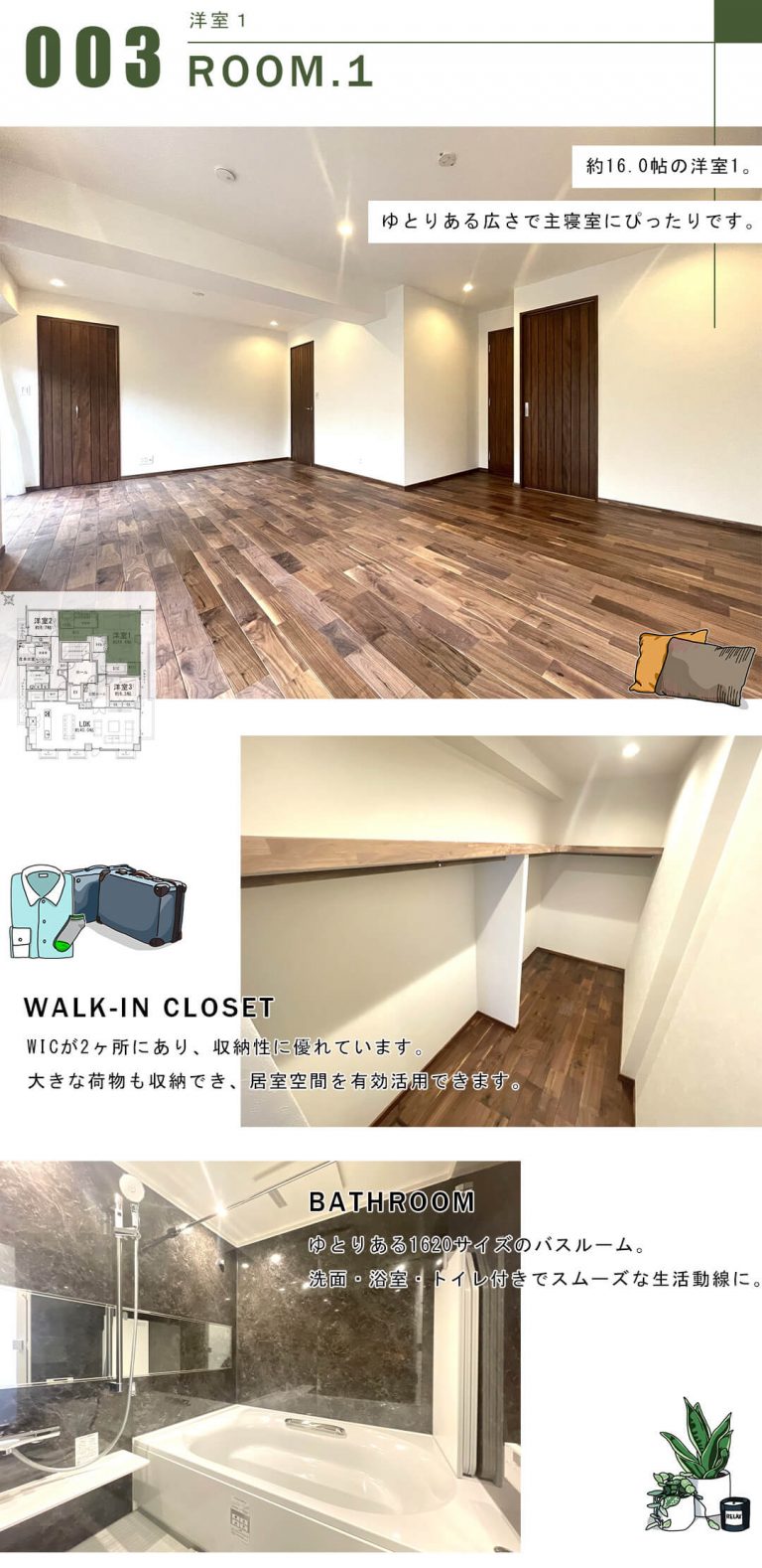 GSハイム南青山の洋室