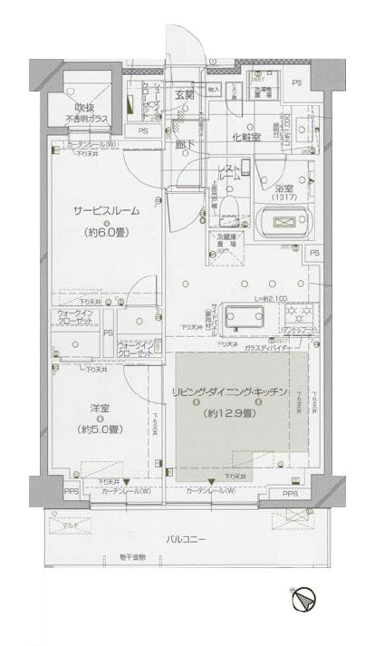 ディアナコート小石川播磨坂レジデンス　緑と静けさに包まれる、窪町小学校学区の新築未入居住戸 間取り図