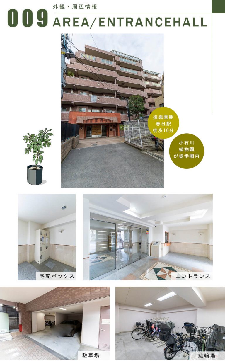 ロータリーパレス春日文京の外観・周辺情報