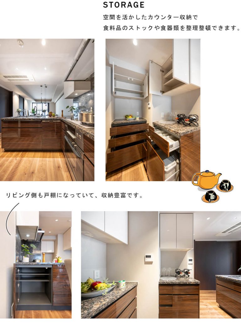 グランドメゾン白金レジデンスのキッチン