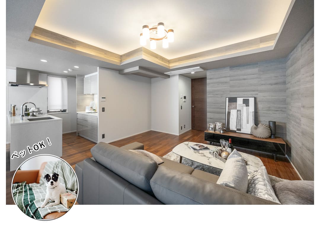 ロイヤルシーズン南麻布ヒルサイドのリビングダイニング