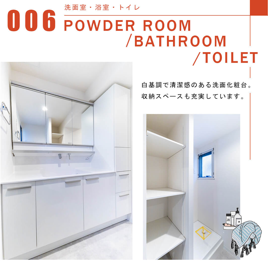 サンビューハイツ高輪台の洗面室