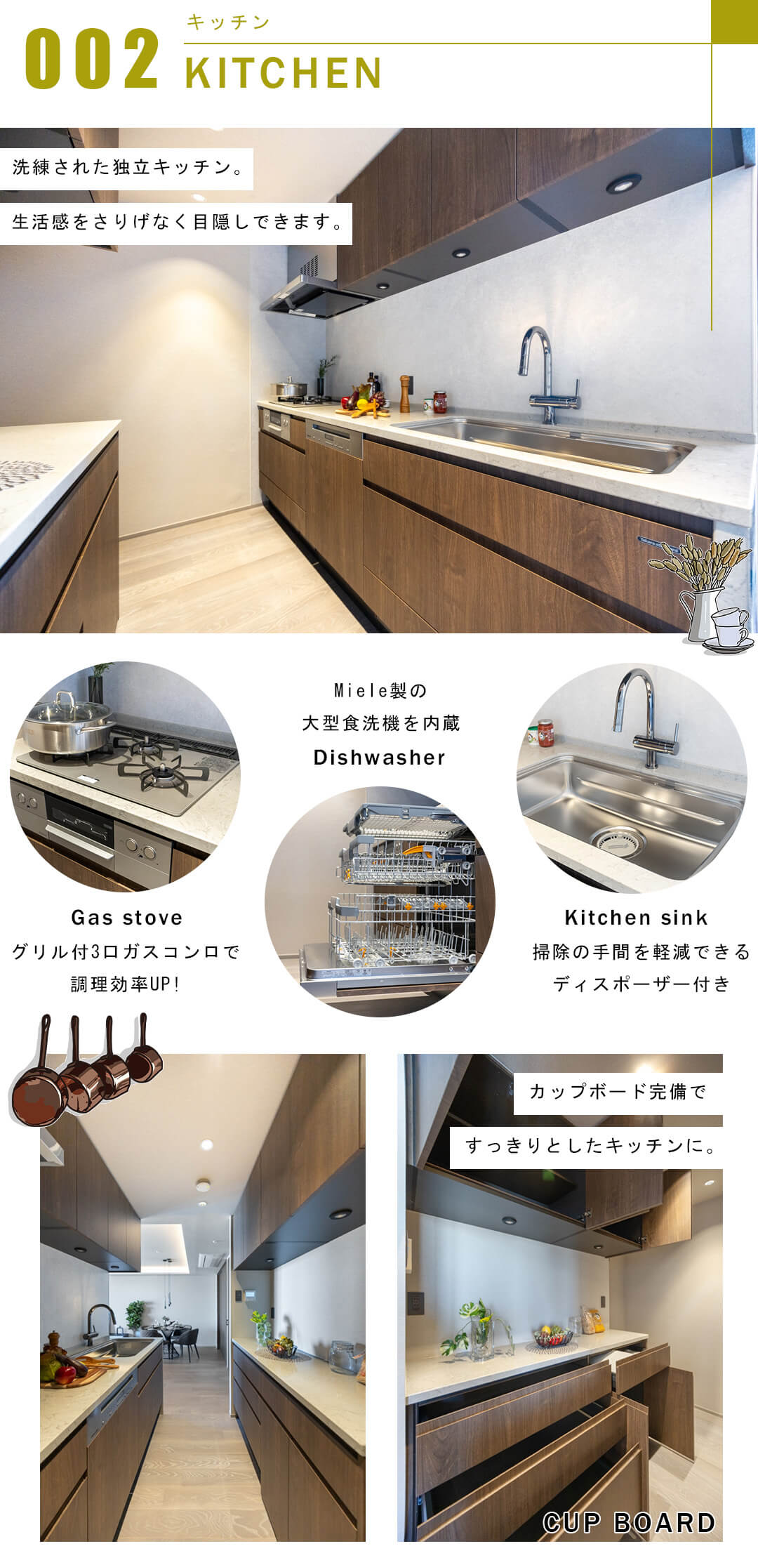 パークタワーグランスカイのキッチン