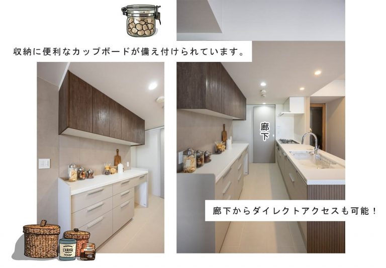 グローリオ三軒茶屋のキッチンダイニング