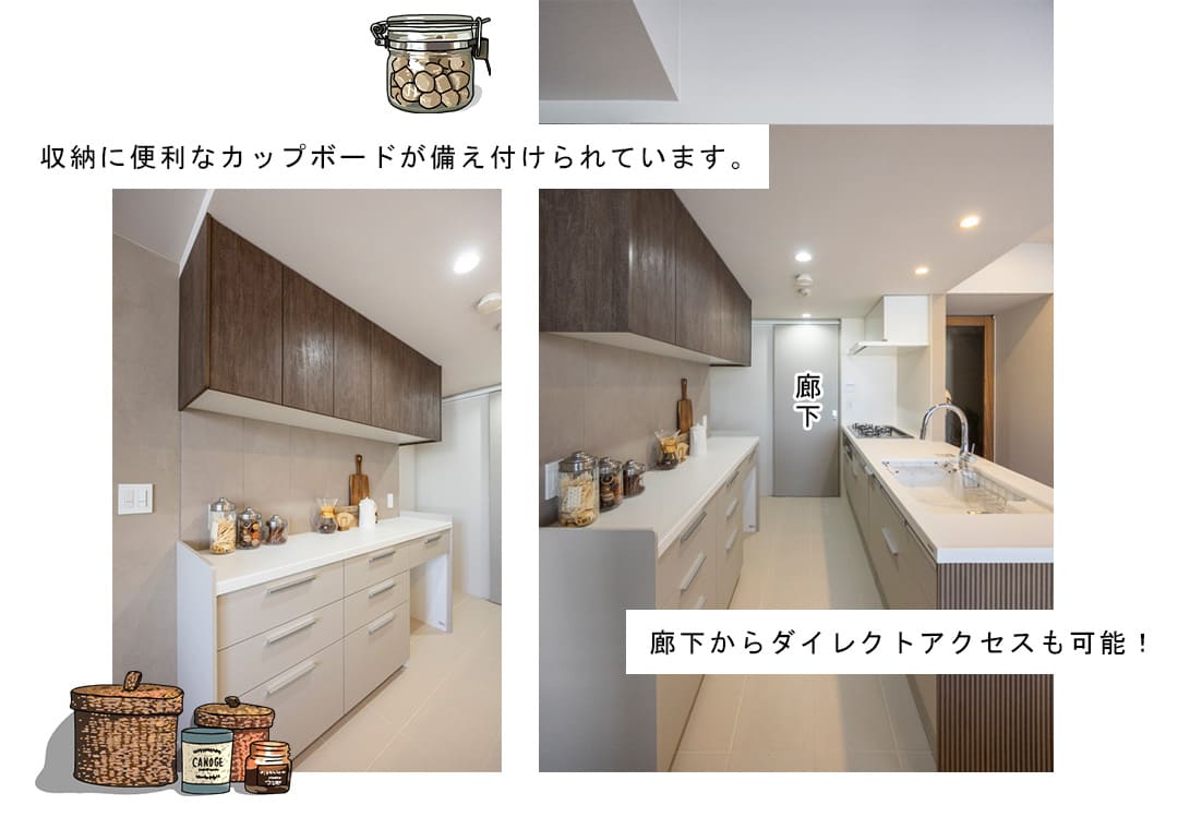 グローリオ三軒茶屋のキッチンダイニング