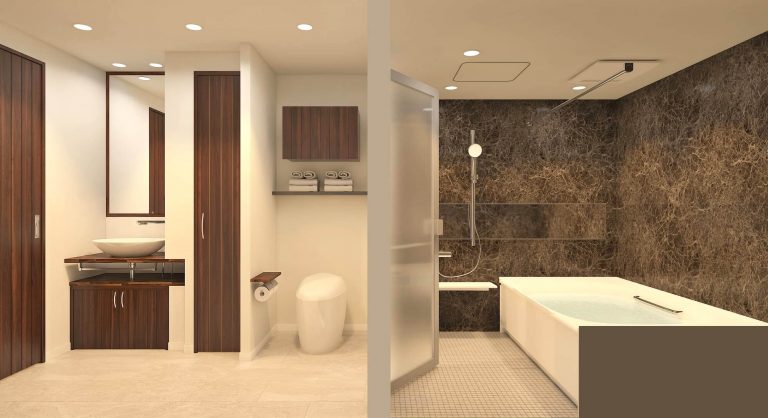 完成イメージ（洗面室・浴室・トイレ）