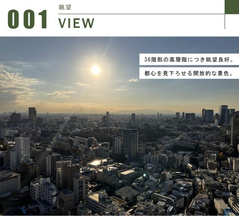 六本木ヒルズレジデンスB棟の眺望