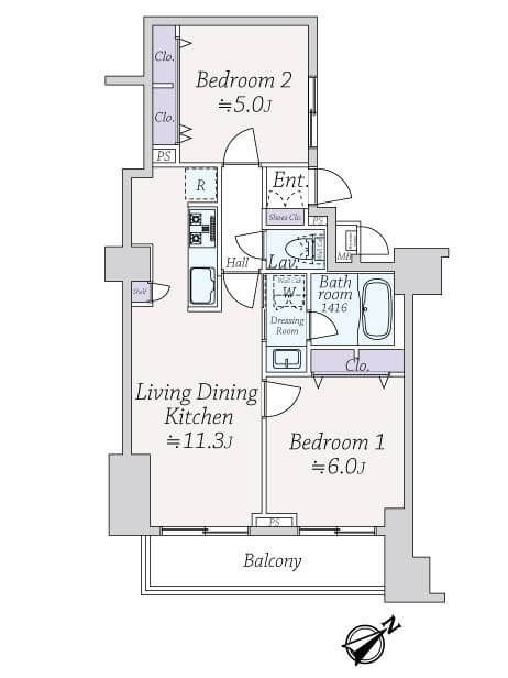 代官山　恵比寿・中目黒を日常にする暮らし 間取図