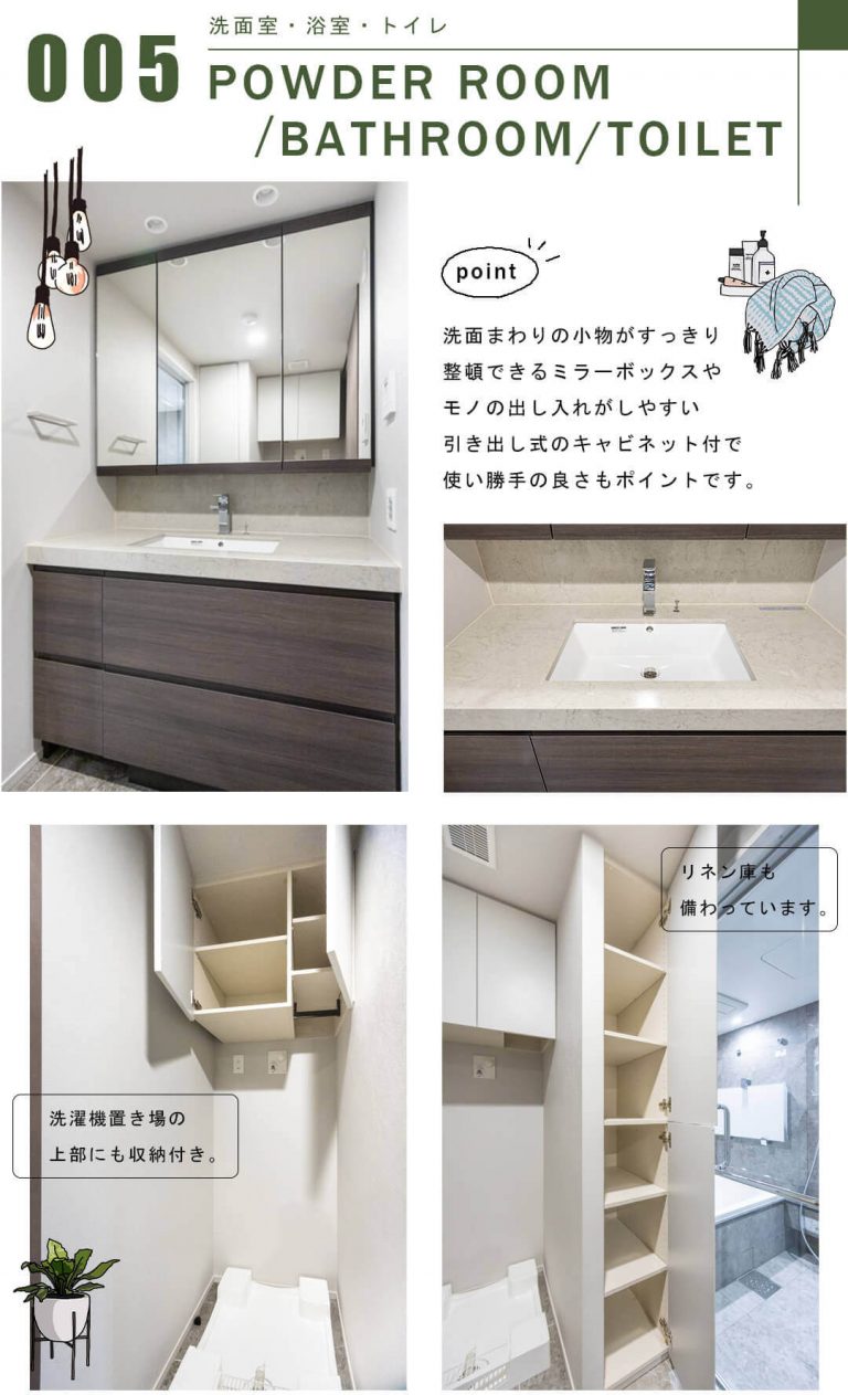 プラウド渋谷東の洗面室・浴室・トイレ