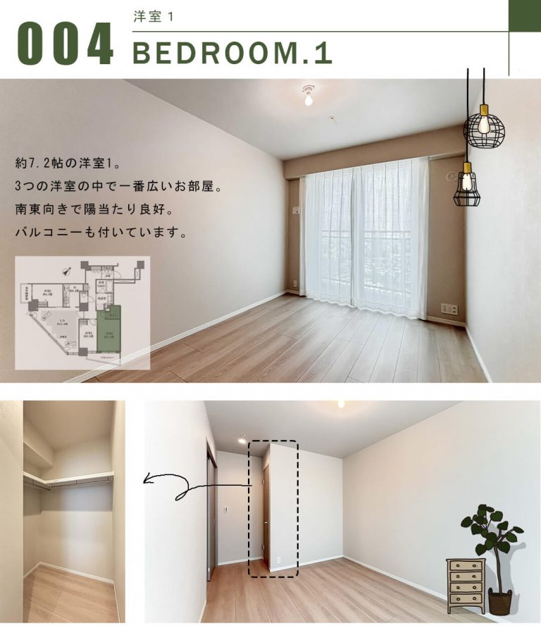 パークタワー東中野の洋室1