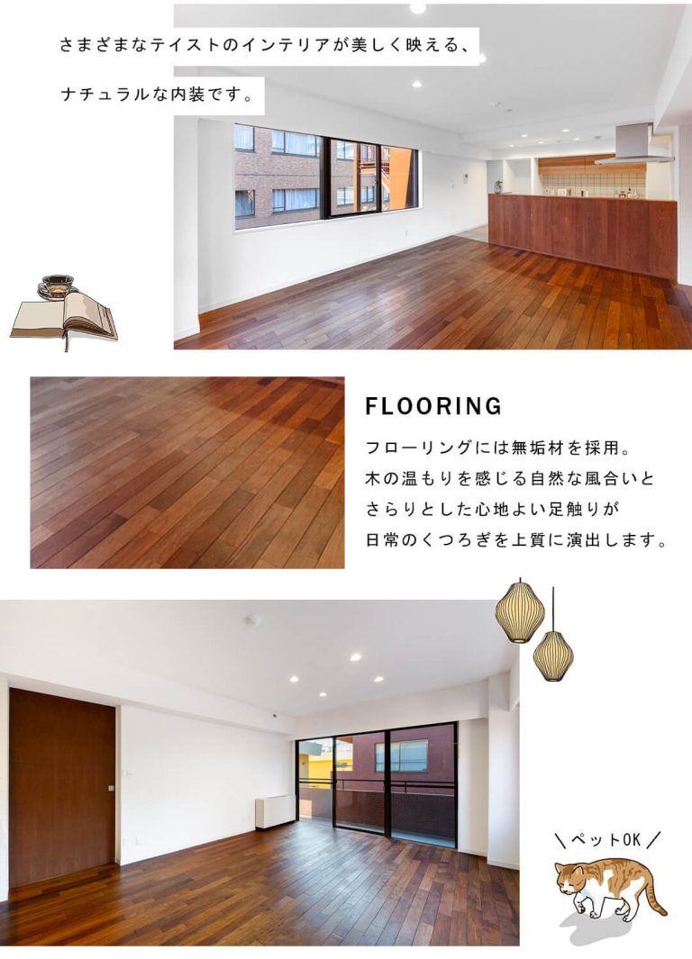 赤坂グランドハウスのリビングダイニング