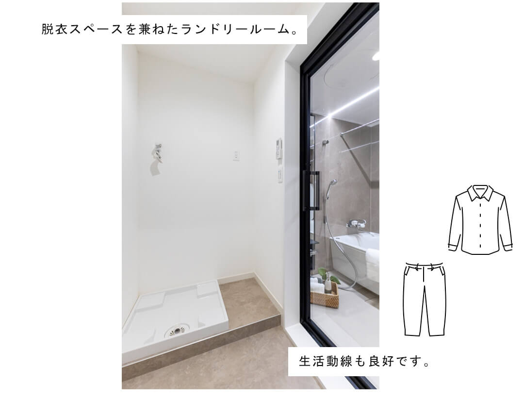 赤坂グランドハウスのランドリールーム