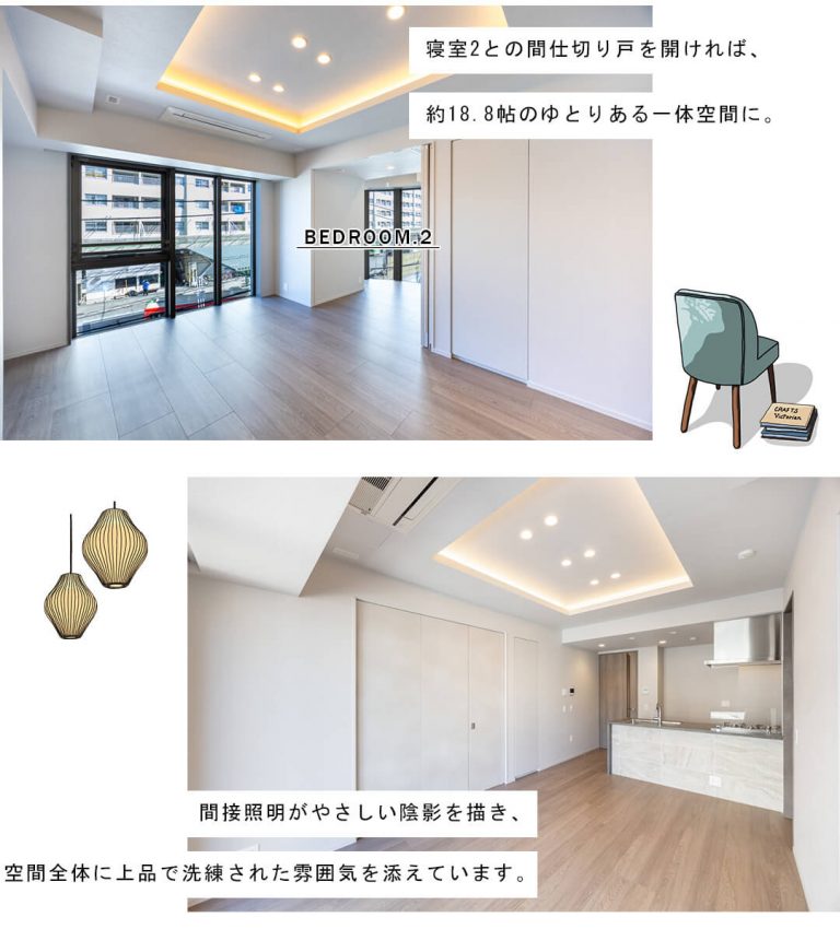 プラド渋谷東のリビングダイニング