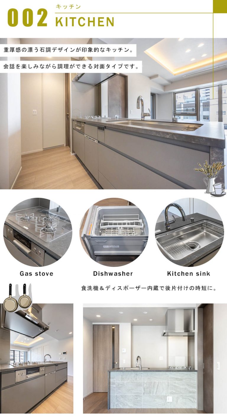 プラド渋谷東のキッチン