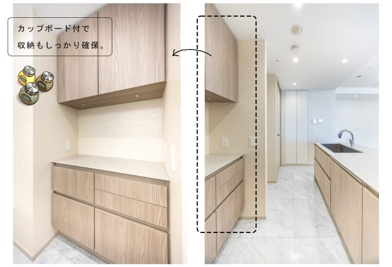 三田ガーデンヒルズパークマンション棟のキッチン