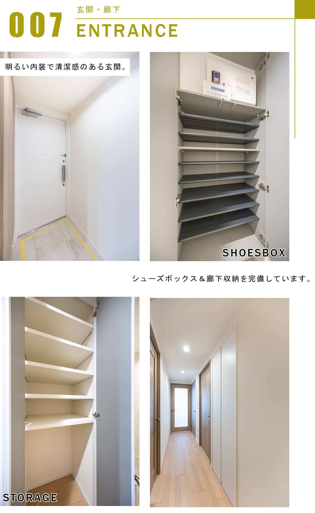 シティタワー九段下の玄関と廊下