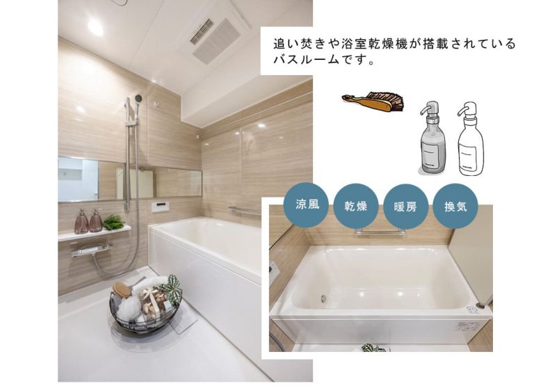 朝日広尾マンションの浴室