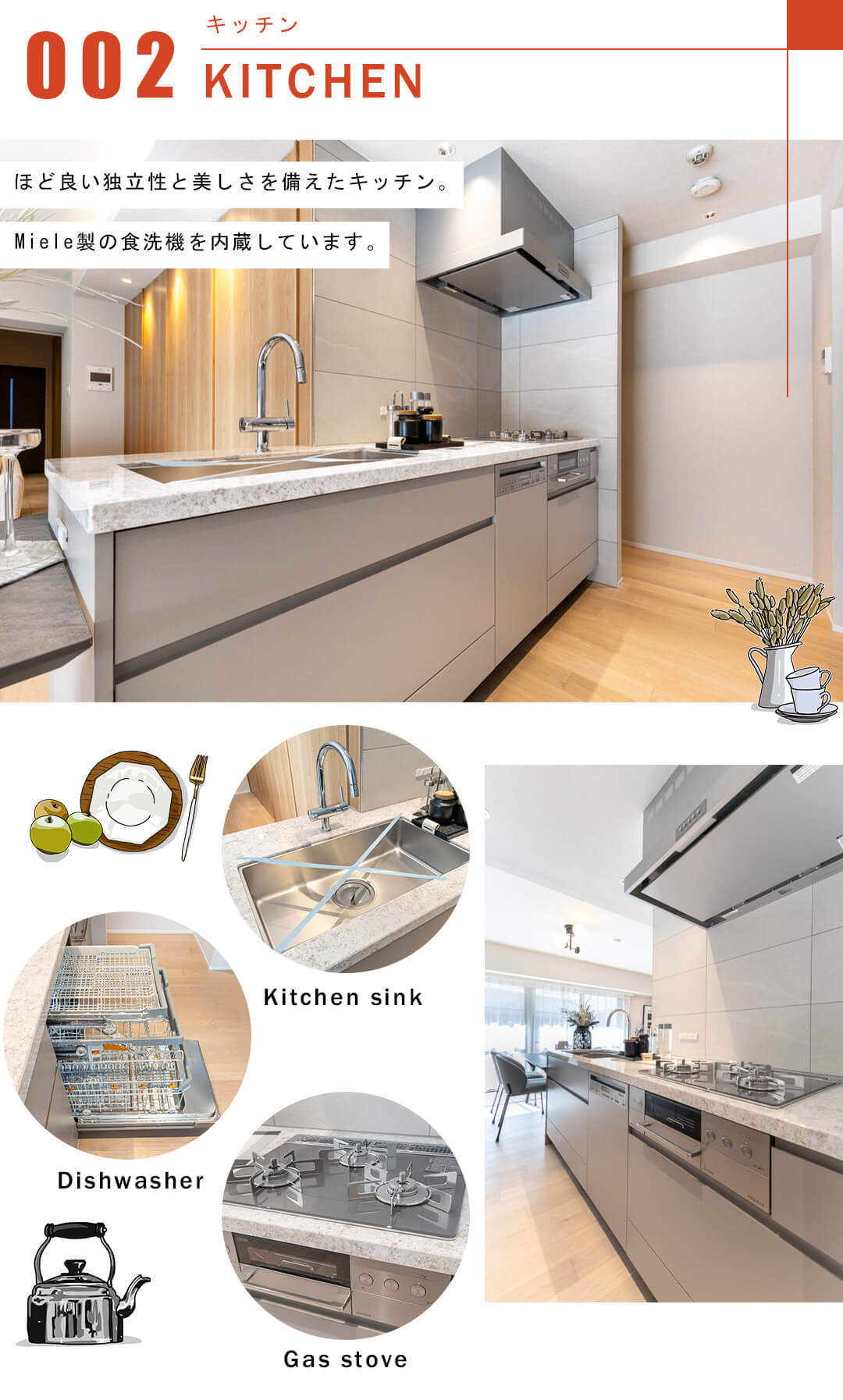 ヴィラージュ南青山のキッチン