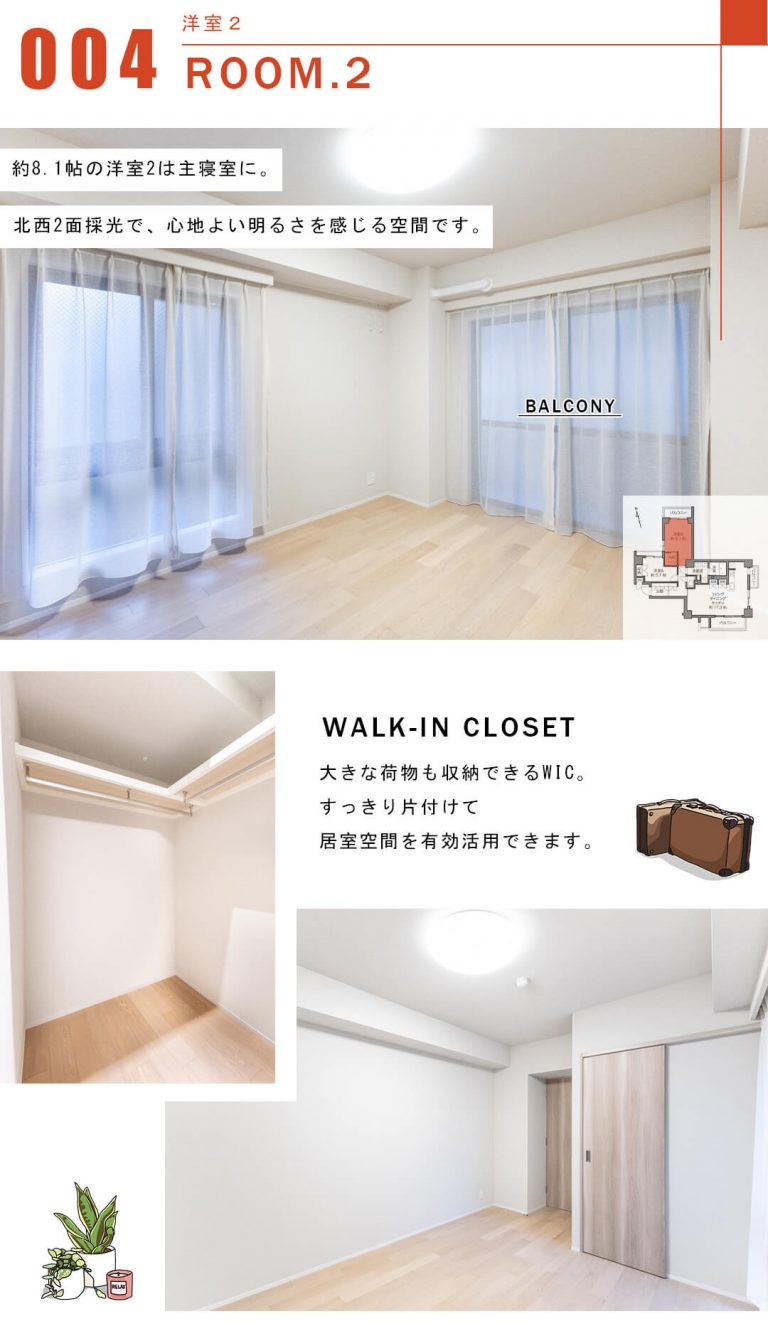 ヴィラージュ南青山の洋室