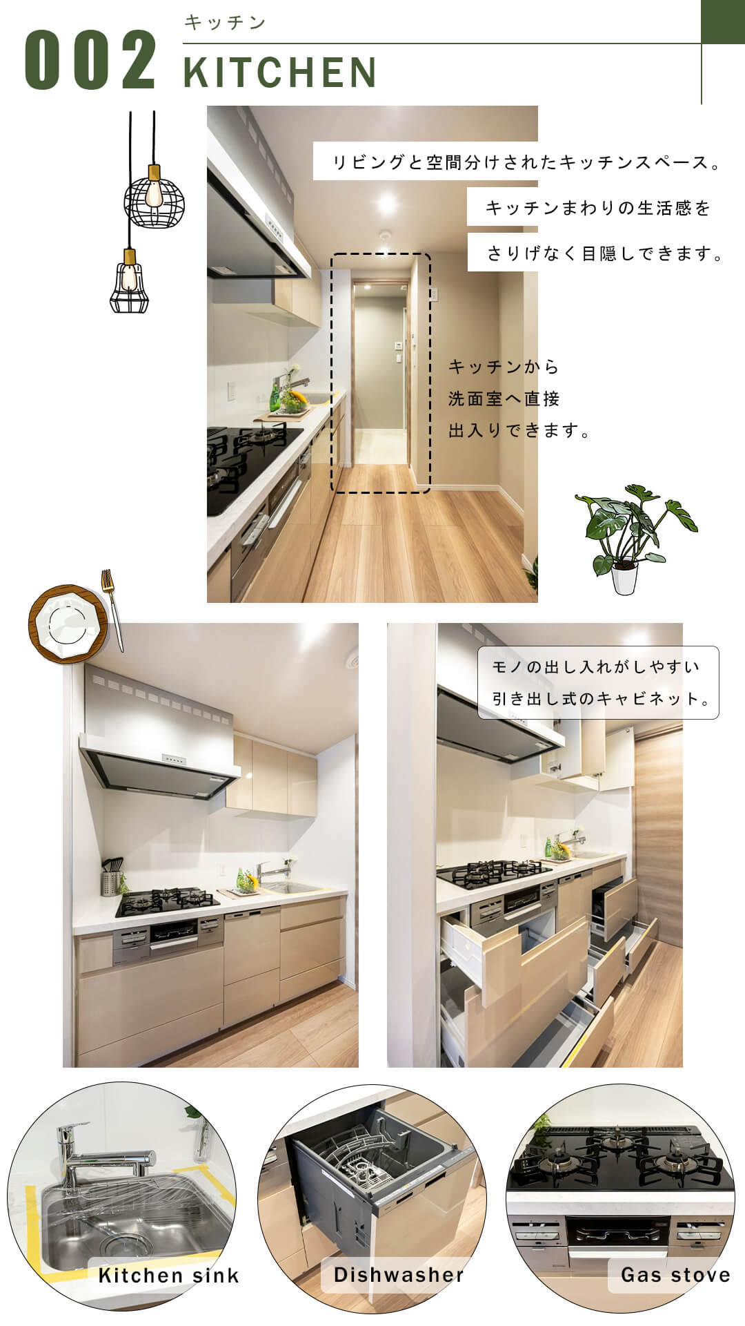 クレッセント渋谷神泉のキッチン