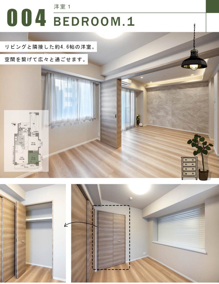 クレッセント渋谷神泉の洋室1