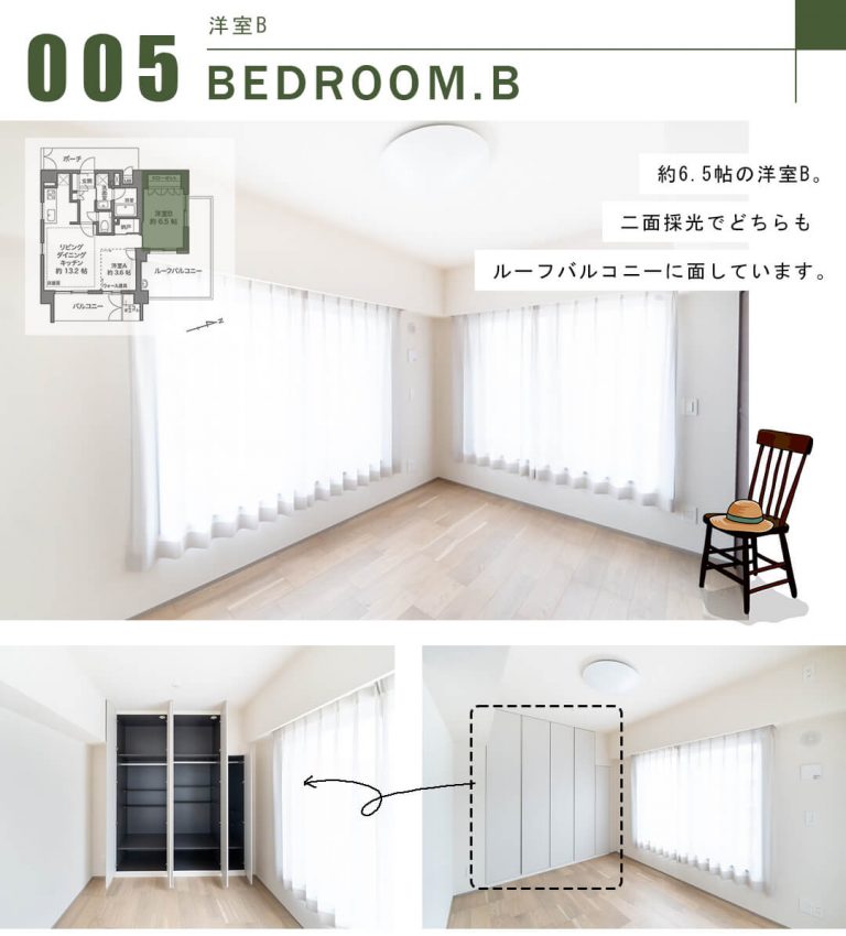 プレミスト神楽坂の洋室B