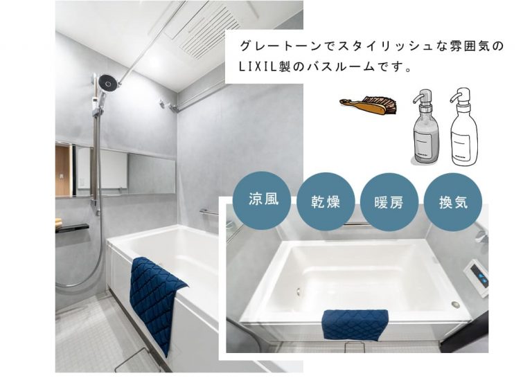 ディアパーク市ヶ谷南町の浴室