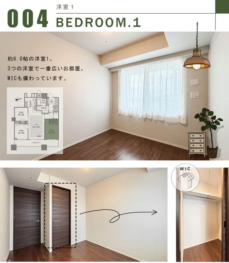 パークシティ大崎ザ・タワーの洋室1