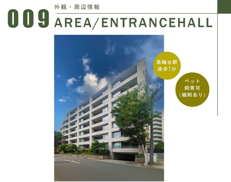 パークハウス池田山公園白金台の杜E棟の外観・周辺情報