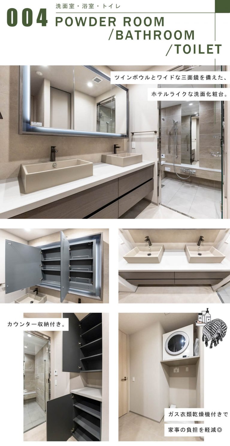 グランドメゾン渋谷大山町の洗面室