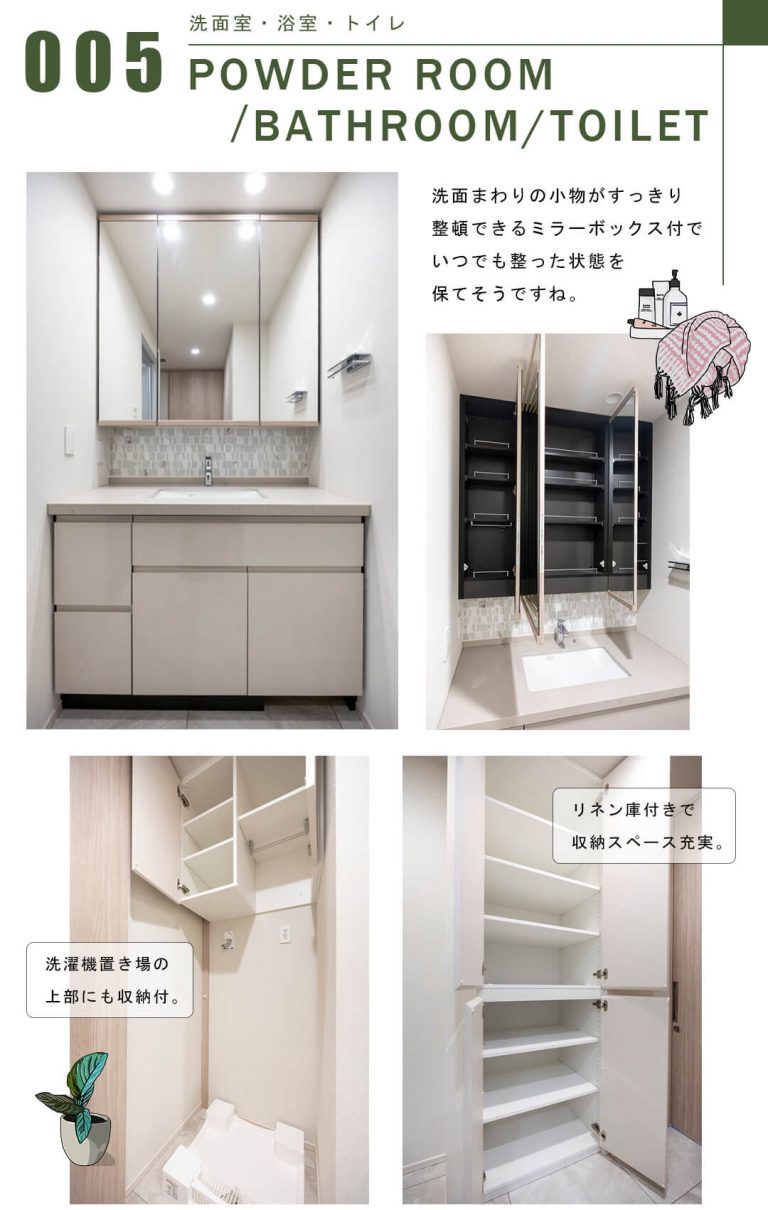 クラッシィタワー新宿御苑の洗面室・浴室・トイレ