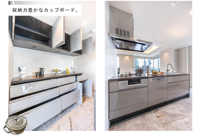 パークコート乃木坂ザタワーのキッチン