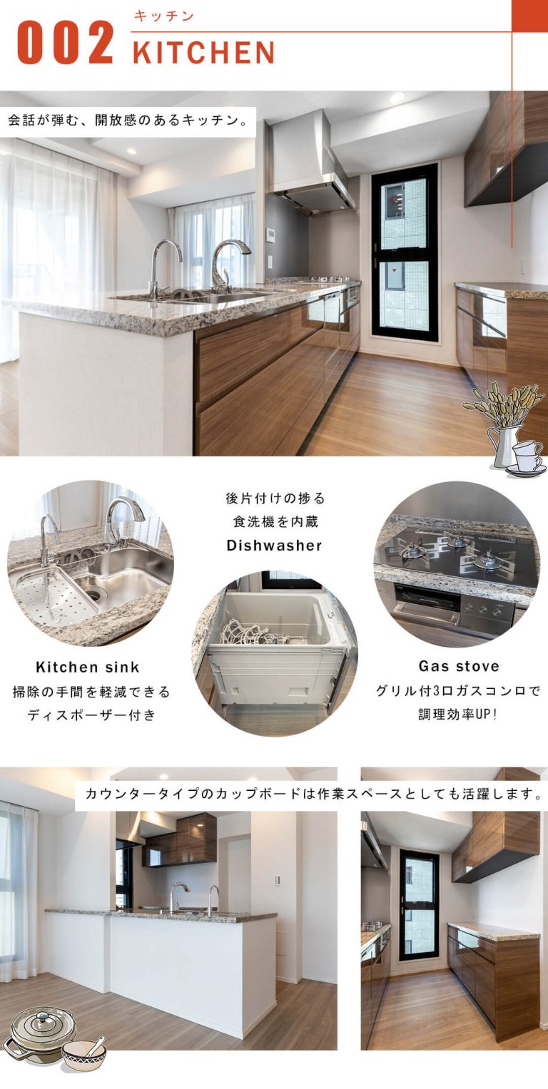 グランドヒルズ南青山のキッチン