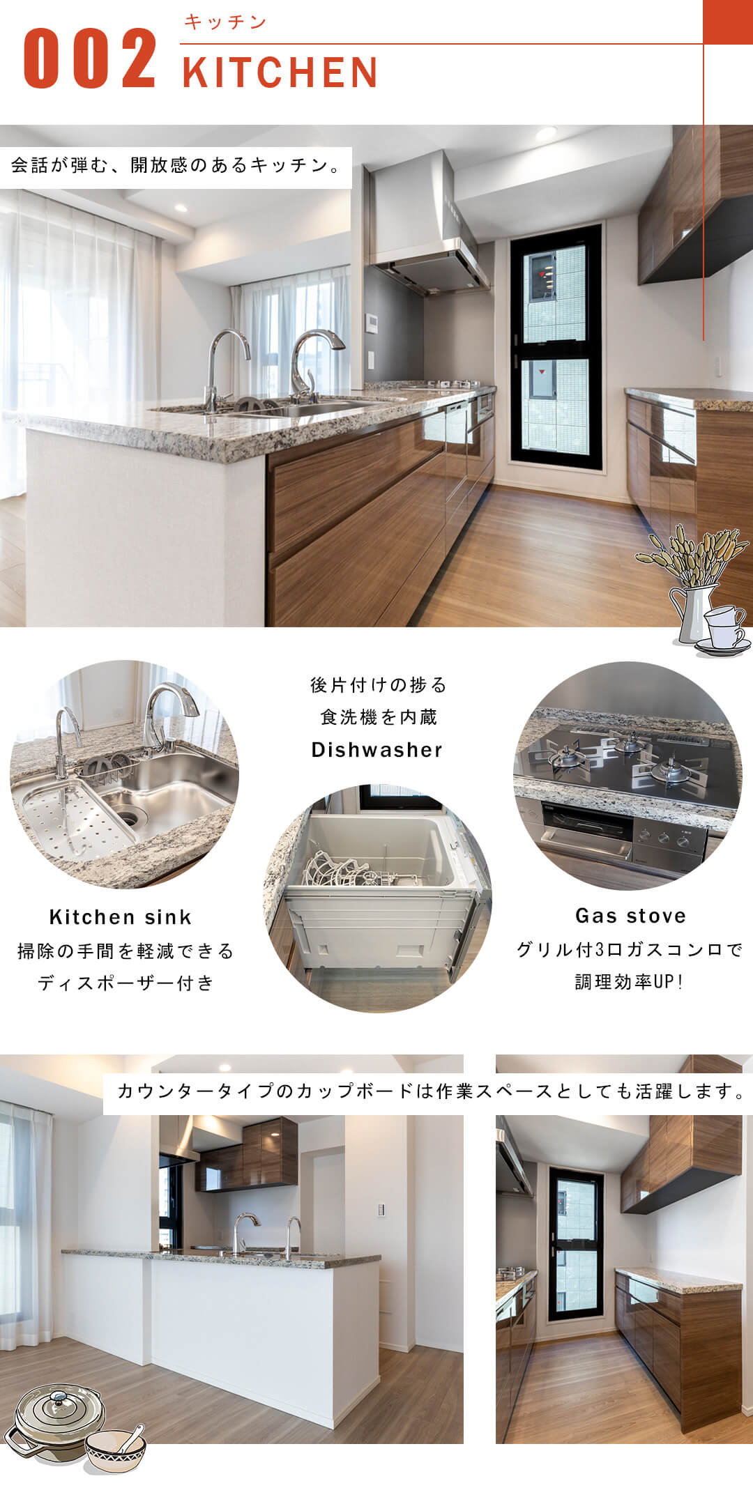 グランドヒルズ南青山のキッチン